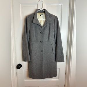 J. Crew Grey Wool Lady Day Topcoat